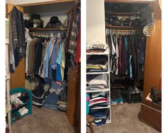 Men's Ties, Hats, Belts, Socks, Handkerchiefs, Suit Coats, Dress Shirts, Short & Long Sleeve Shirts, Pants, Shorts, T-Shirts, Baseball Hats, Shoes