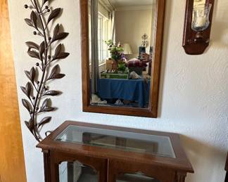 Curio Cabinet; Wall Mirror; Decor; Wall Sconce