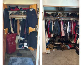 Mens and Ladies Coats; Baseball Hats; Scarves; Gloves; Ladies Clothes and Shoes; Winchester, Under Armor, Carhartt Coat; Luggage Set
