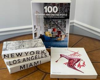 Decorator Books, 100 Interiors Around the World & Manolo Blahnik Drawings Books