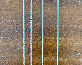 14K White Gold & Sterling Silver Pearl Necklaces