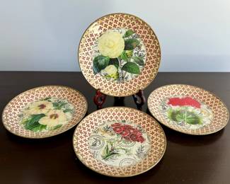 (4) Moonlighting Interiors Decorative Decoupage Plates