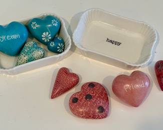 Soapstone Hearts & Trinket Dishes
