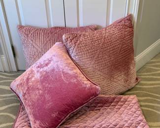 Pine Cone Hill Down Pillows & Throw