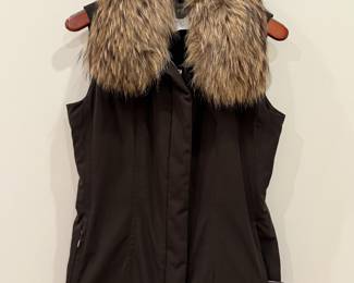 Allegri Vest with Fur Collar