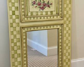 Hand Painted Mantle Mirror