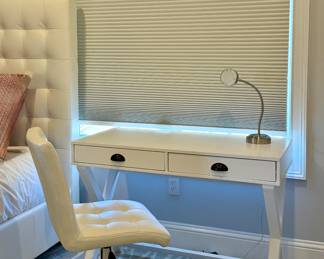 Modern Desk & Faux Leather Desk Chair