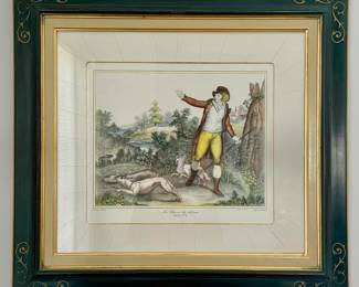 "La Chasse du Lievre" Lithograph