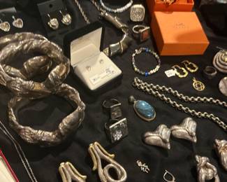 Sterling Silver Art Nouveau Bangles