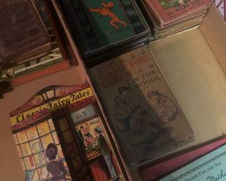 antique books and games
