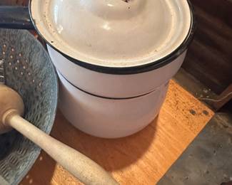 large enamel ware collection