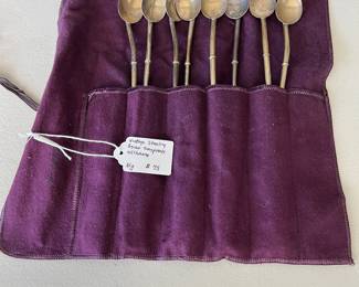 Vintage Sterling - Asian Teaspoons w/charms- 81g 