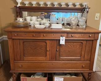 SIDEBOARD, FENTON, MILK GLASS