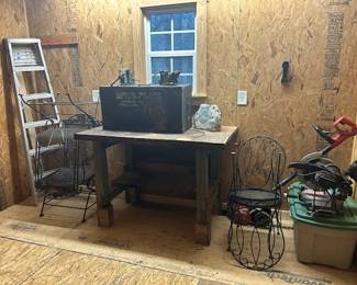 EDGER, TRUNK, PATIO CHAIRS