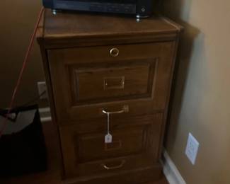 OAK FILE CABINET