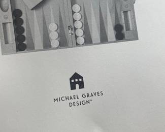 as new backgammon set by designer michael graves