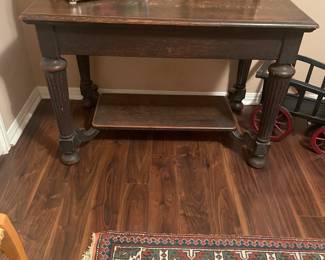 ANTIQUE  1 DRAWER LIBRARY TABLE   WONDERFUL USEFUL PIECE
