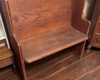 ANTIQUE  CHURCH BENCH /PEW