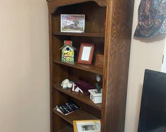 SOLID WOOD BOOKCASE  VERY NICE QUALITY
