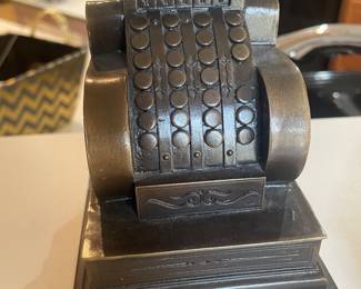 VINTAGE METAL CASH REGISTER BANK