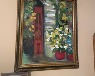 ORIGINAL PAINTING  CANT QUITE MAKE OUT THE SIGNATURE  BUT ITS A COOL PIECE