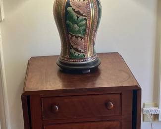 2 drawer drop leaf $75 lamp $85 NOW $35