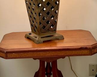 pedastal table $75 & lamp $40 