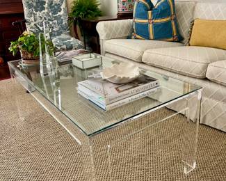ballard's acrylic table $475 