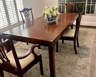 impeccable dining room table with leaf $475 NOW $200                              4 queen anne chairs $200  NOW $125                                                                           