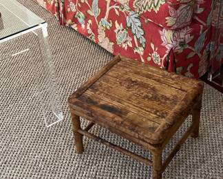 bamboo footstool $40 