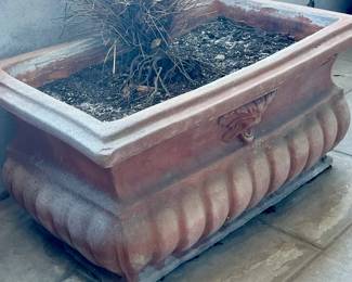 2 large terrcotta planters $85 each