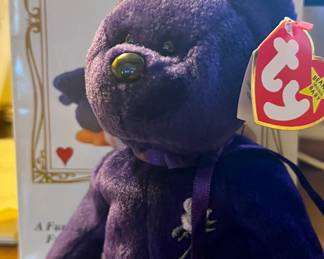 princess Diana beanie baby like new with tags and handbook $85  NOW $50 