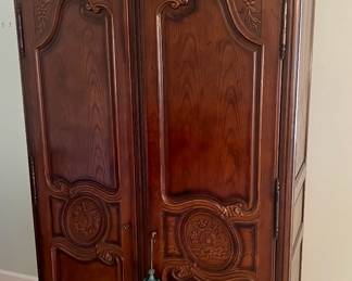 carved amoire/closet $200
