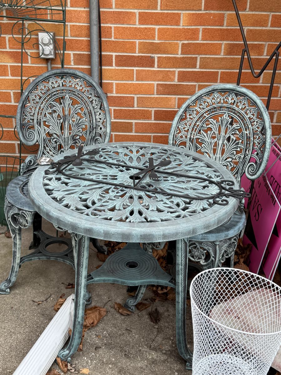 Plastic patio set