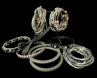 Costume jewelry bangle bracelets 