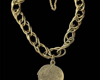 14K Bracelet One Charm