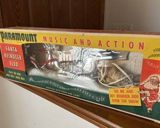 Paramount Music and Action Santa reindeer Sled