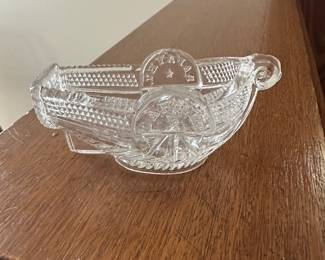 Boston Glass Co Salt Lafayette Boat, 1825