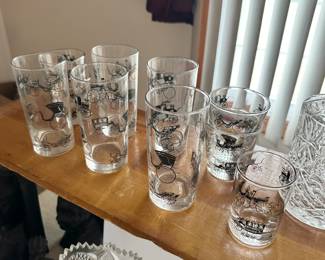 Vintage bar glasses