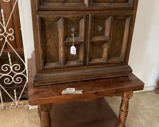 Century cabinet-top- 26x17x24.                                              Side table-bottom-29x24x21
