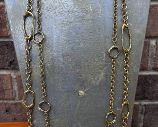 Erica Lyons Double Strand Gold Necklace