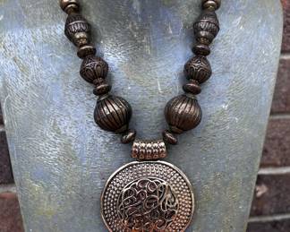 Erica Lyons Chunky Medallion Necklace