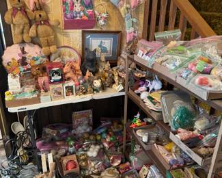 Lots of Easter items and rabbits