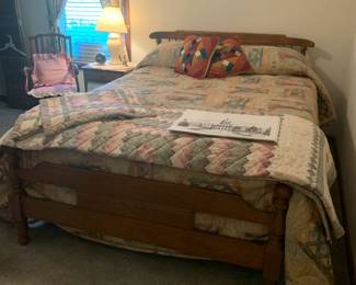 Wooden queen size bed 