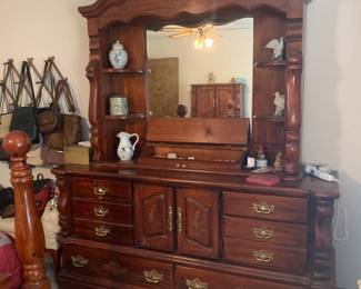 Dresser and mirror 