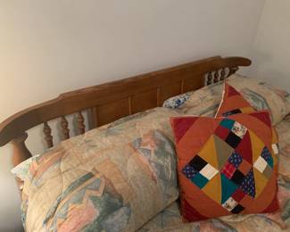 Close-up of headboard 