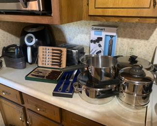pots and pans, servingware 