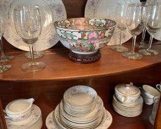 China set, glassware 