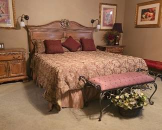 Lexington Bedroom Furniture - Bed, Dresser, Armoire, Nightstands and Sofa Table