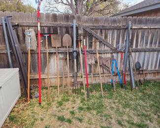 Yard Tools, Rakes, Shovels, etc